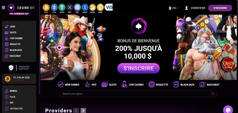 Casino Bit Avis 2026 : Bonus de 200 % jusqu’à 10 000 $