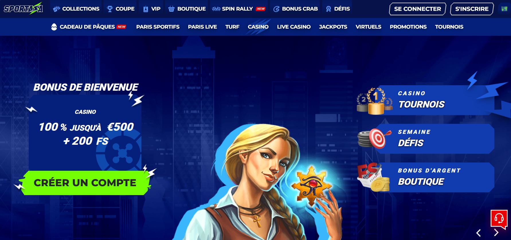 Sportaza Casino Avis 2026 : Bonus jusqu’à 500€ + 200FS
