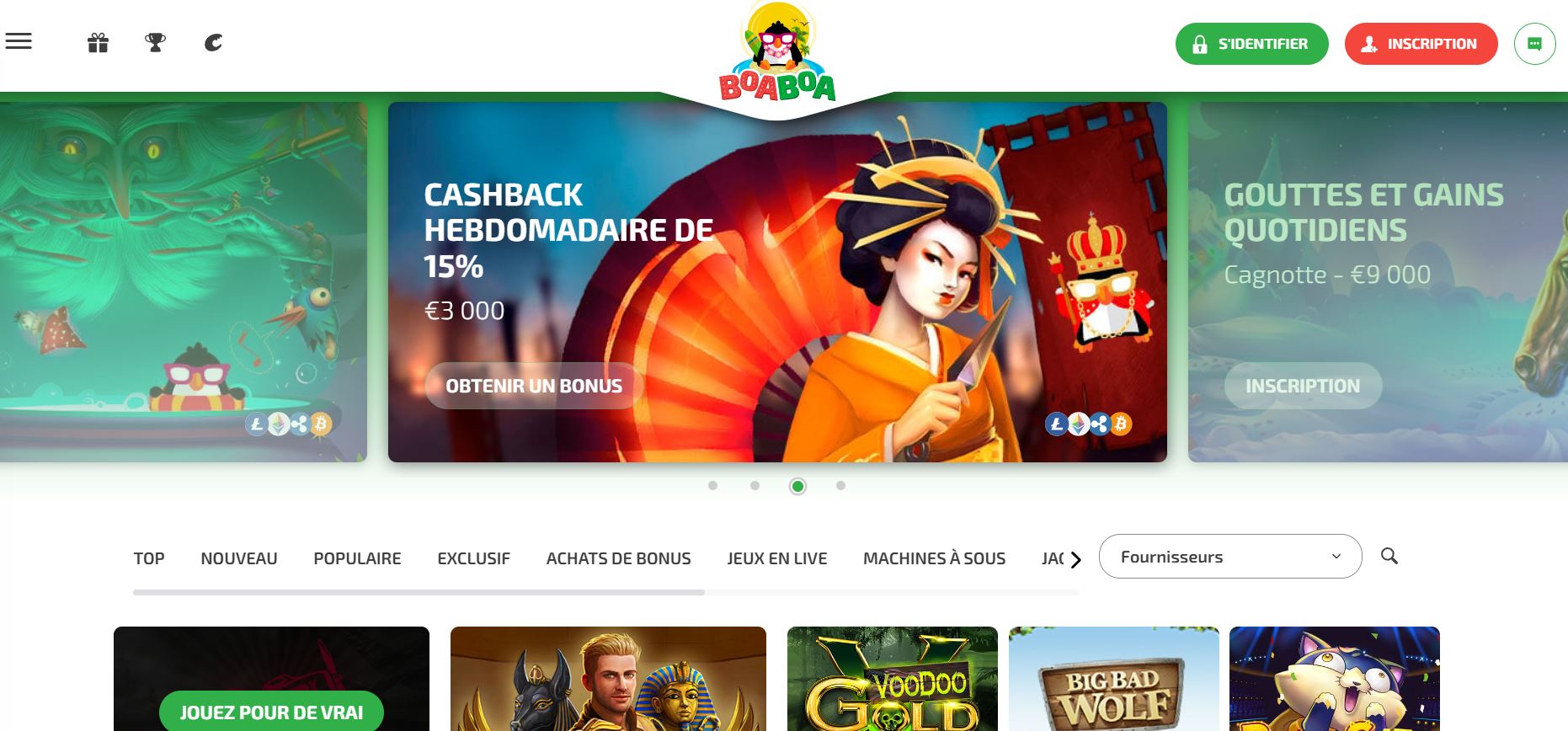 Boaboa Casino Avis 2026 : Bonus jusqu’à 500 € + 200 FS