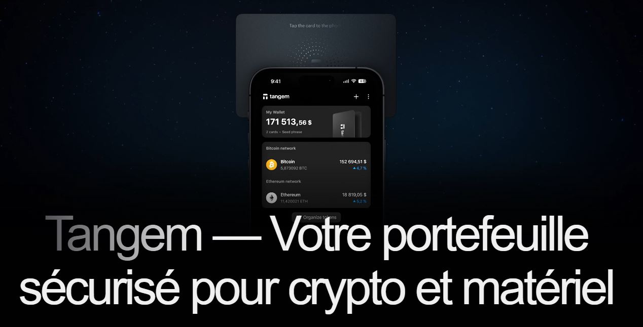 Tangem : Cold Wallet Format Carte pour Sécuriser vos Cryptos