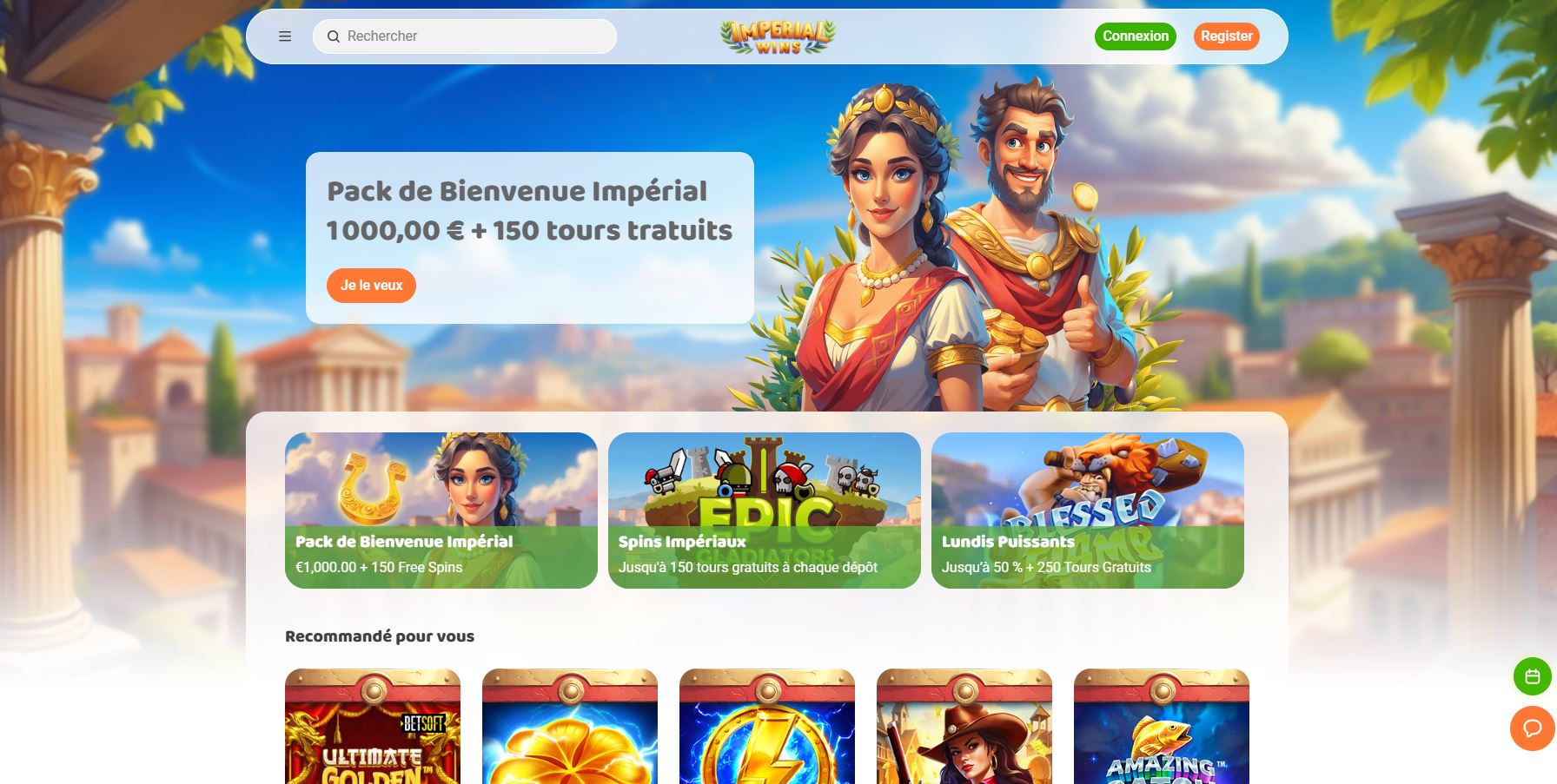 Imperial Wins Casino Avis 2026 : Bonus jusqu’à 1 000 €