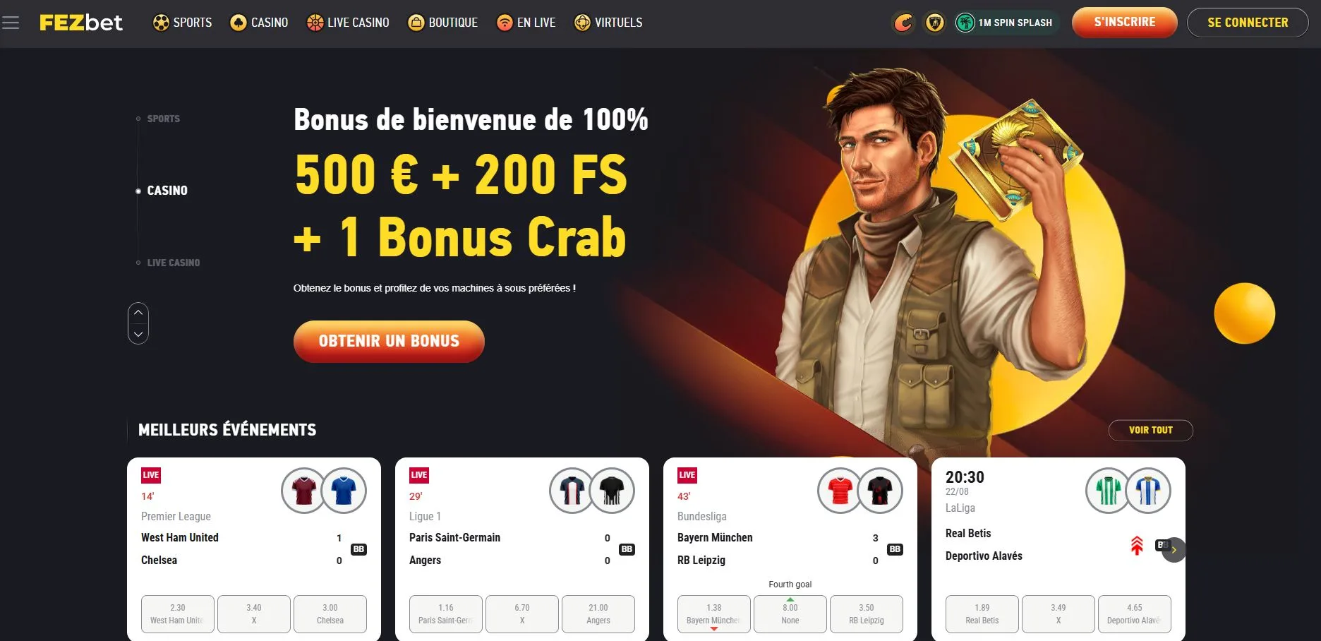FezBet Casino Avis 2026 : Bonus jusqu’à 500 € + 200 FS
