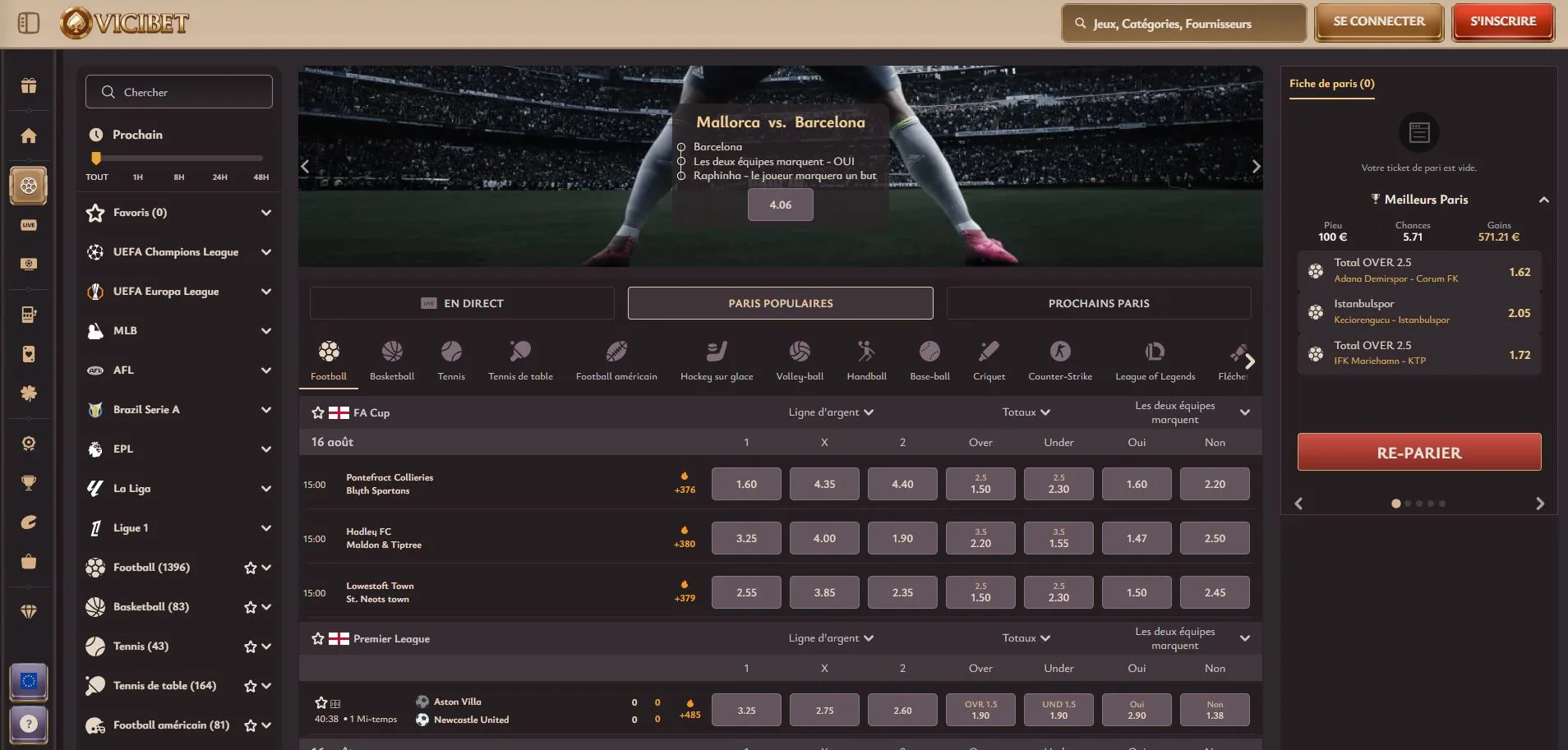 Vicibet Avis 2026 : Meilleur Site de Paris Sportifs Crypto ?