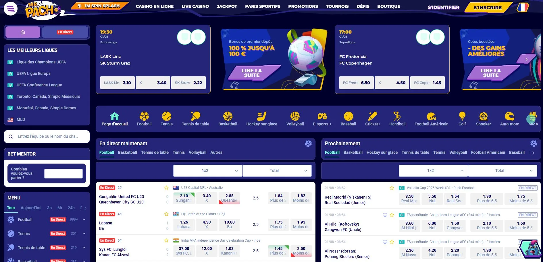 Mr. Pacho Bookmaker Avis 2026 : Bonus Sports jusqu’à 100 €