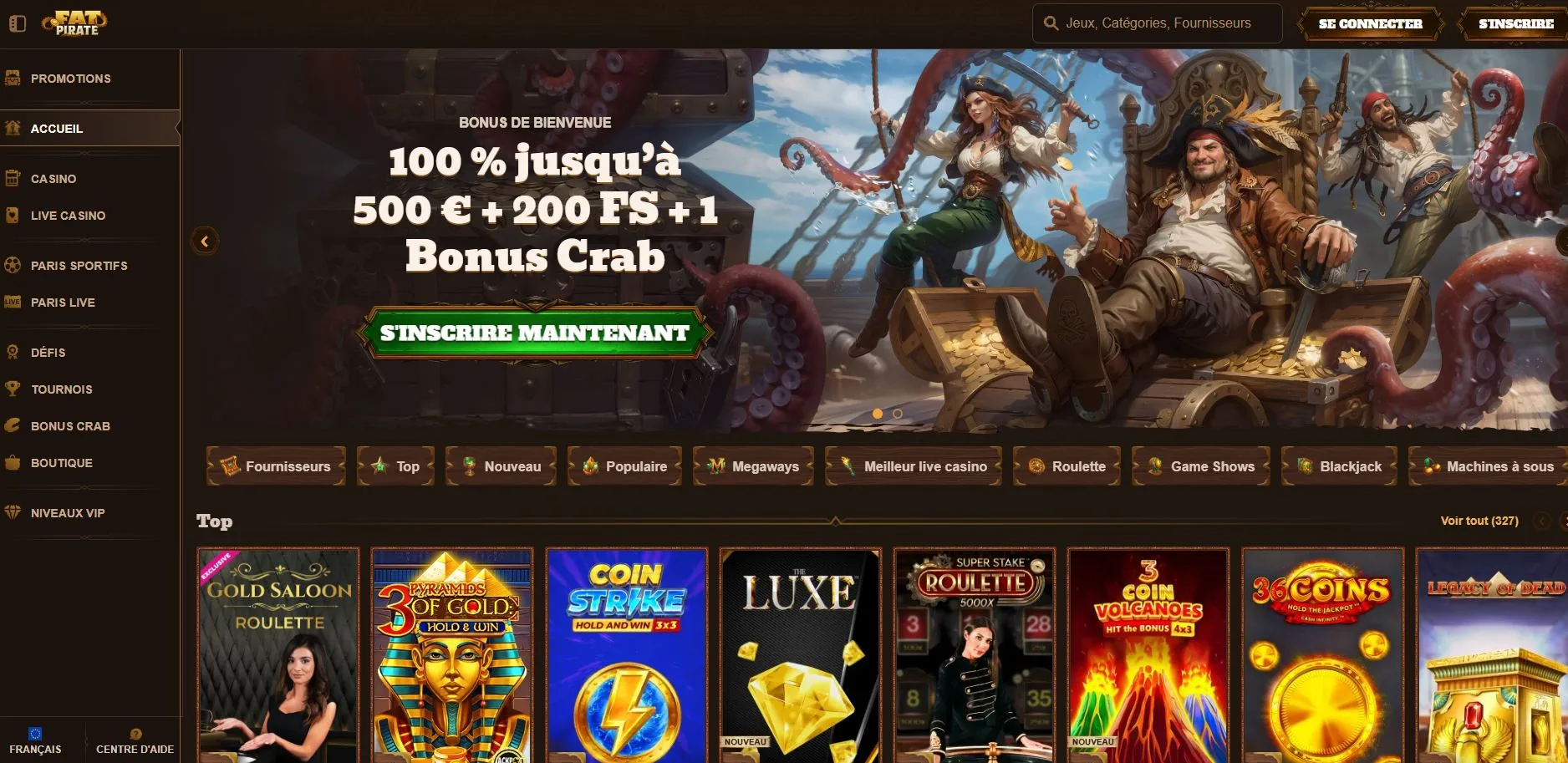 FatPirate Casino Avis 2026 : Ma revue complète et détaillée
