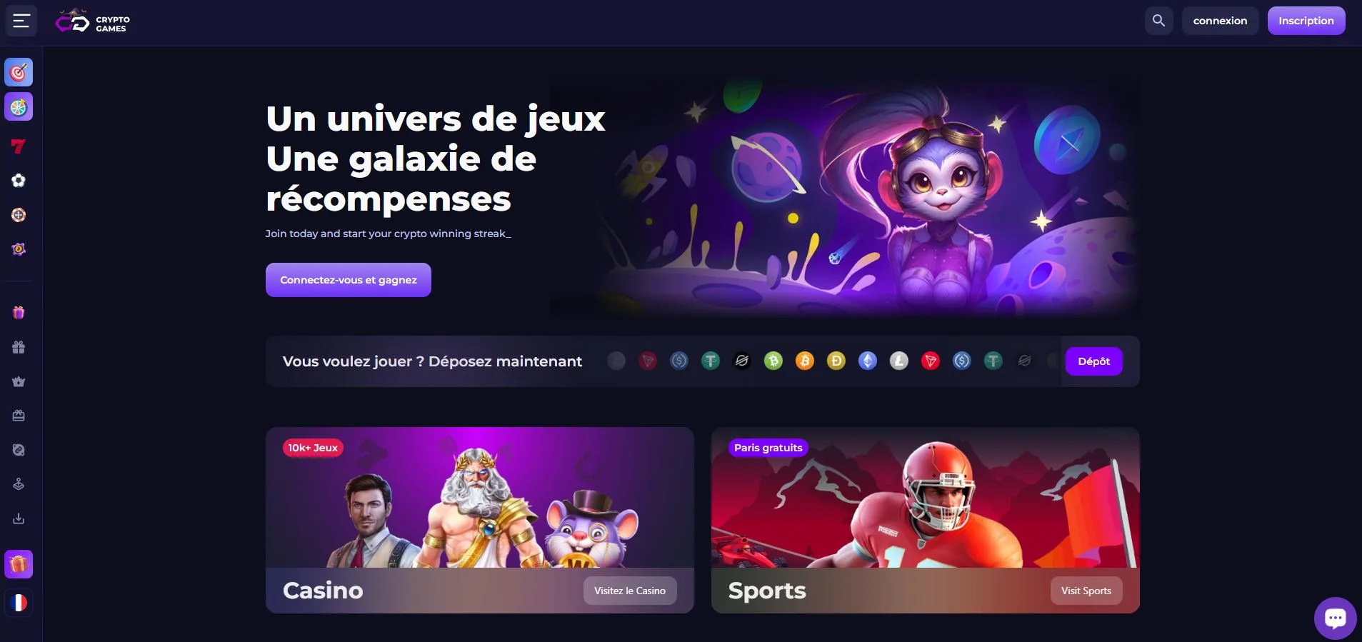 Crypto Games Casino en ligne Avis 2026 – Ma revue complète