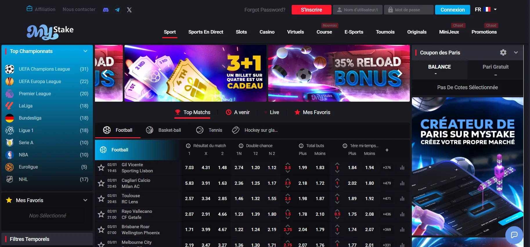 MyStake avis 2026 : bookmaker crypto fiable &amp; bonus 600 €